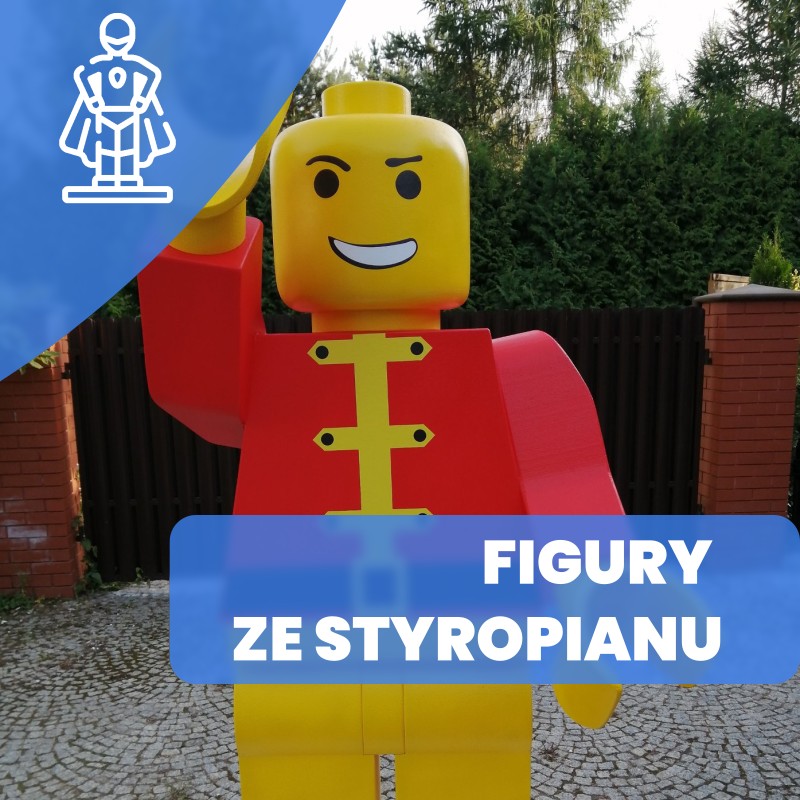 Figury Lego ze styropianu